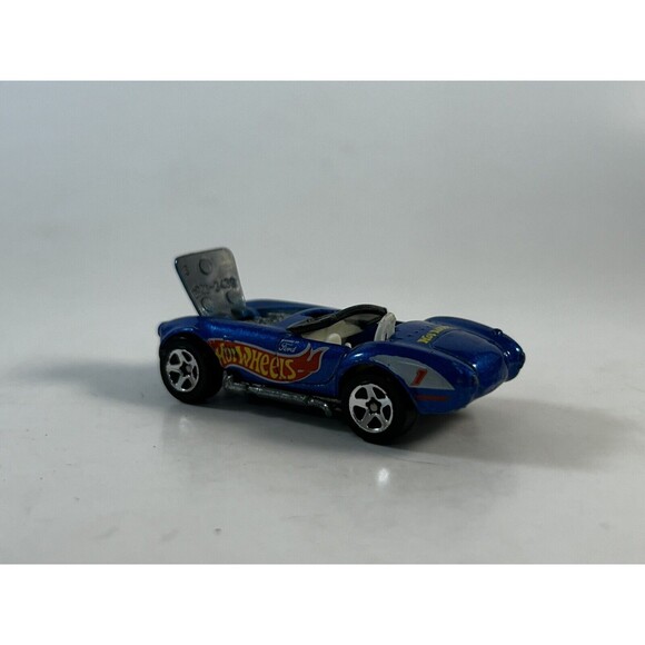 1982 Hot Wheels Ford Shelby Cobra Convertible 1:64 Diecast Metallic Blue - Picture 4 of 8